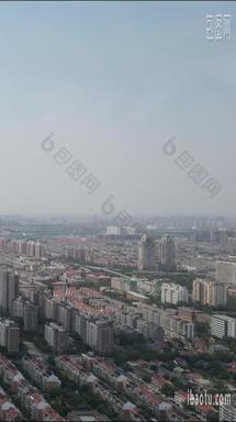 航拍天津城市建设天津风光
